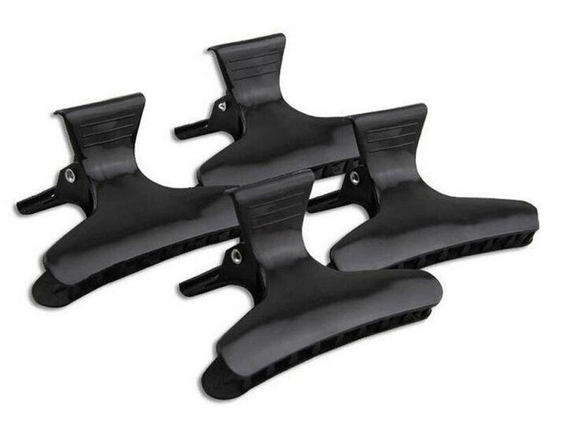 12 Black Hairdressers Butterfly Hair Style Styling Hair Clamps Salon Section Clips Clasps Claw Barrettes Hairdressing Salon Tool